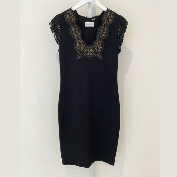 EMILIO PUCCI BLACK LACE DRESS MODEL 26RG25 SIZE IT 46 / US 12 NWOTS! - Picture 7 of 17